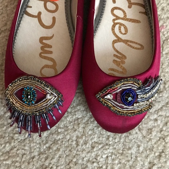 sam edelman burgundy flats